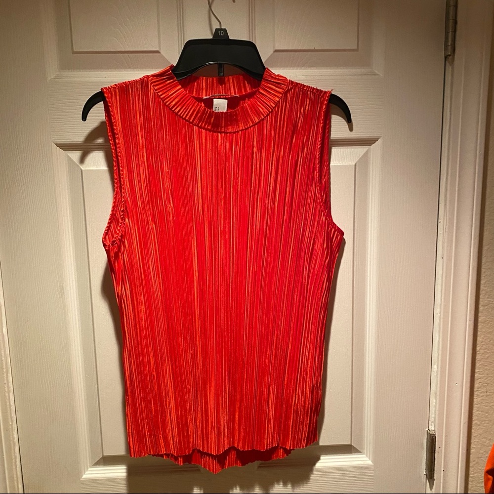 H&M Red Sleeveless Top